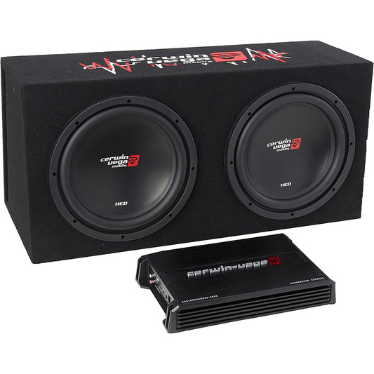 Cerwin Vega BKX212V XED Series 12" 500W RMS (1000 Peak Power Handling) Dual-Loaded Vented Basskit Subwoofers in Factory-Tuned Enclosure