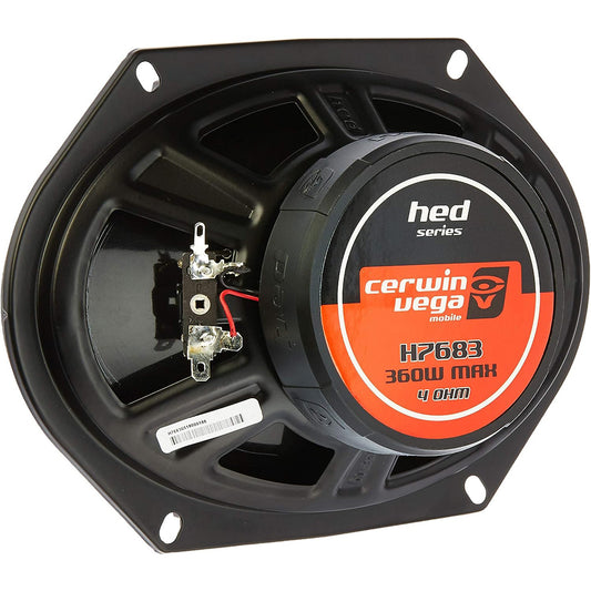 Cerwin Vega H7683 720W Max 120W RMS 6" x 8" HED Series 3-Way Coaxial Car Speakers