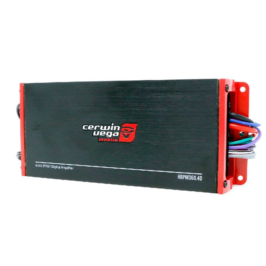Cerwin Vega HRPM360.4D HED Series Marine Compact 4-Channel Class-D Amplifier