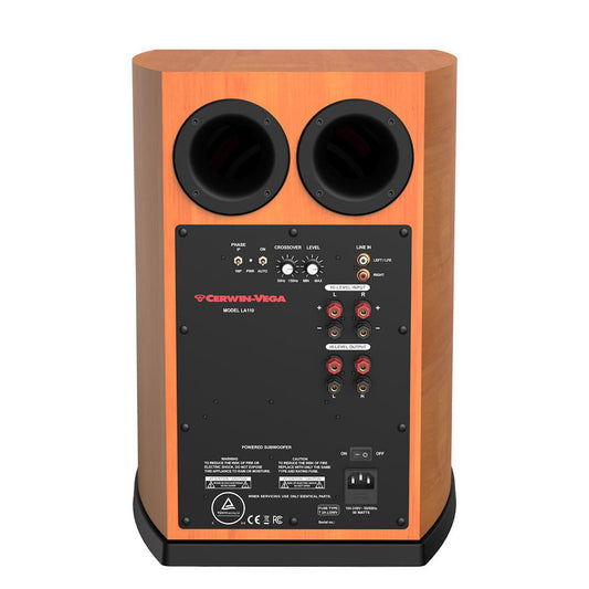 Cerwin Vega LA110C 10” POWERED COGNAC ACTIVE SUBWOOFER SPEAKER-LA110C