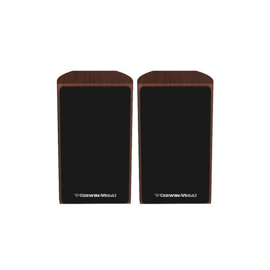 Cerwin Vega LA14E 4" 2-WAY BOOKSHELF EXPRESSO PAIR SPEAKERS - LA14E