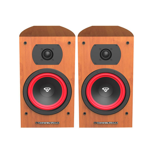 Cerwin Vega LA165C 6.5” 2-WAY BOOKSHELF COGNAC PAIR SPEAKERS - LA165C