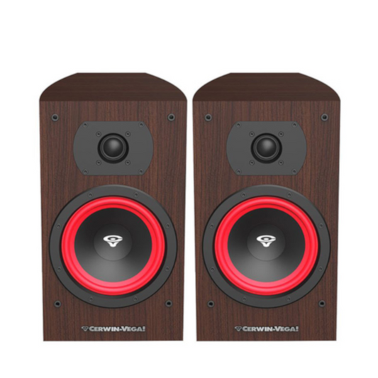Cerwin Vega LA165E 6.5” 2-WAY BOOKSHELF EXPRESSO PAIR SPEAKERS - LA165E