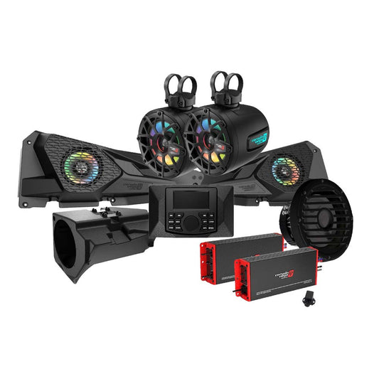Cerwin Vega RPMRZRKM23 2D KIT Complete Audio Upgrade Kit for 2014+ RZR© 2DR / 4DR, Includes a Digital Media Receiver, Two Amplifiers, 4 Speakers and 10” Subwoofer