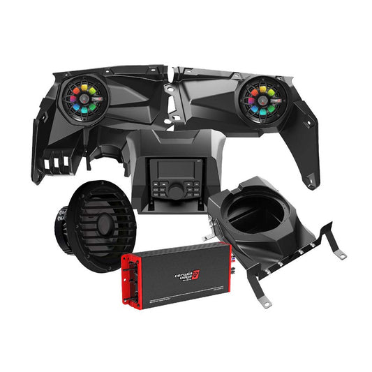 Cerwin Vega RPMX3KM2 2017+ Can Am Maverick X3/X3 Max Complete Speaker Kit with 6 Ch Amplifier and 10” Sealed Marine Subwoofer