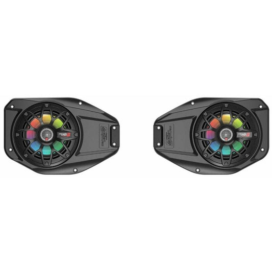 Cerwin Vega RVJP65 500W Peak (250W RMS) 6.5” Coaxial Overhead Speaker Kit with LEDs for 2018+ Jeep JL and Gladiator