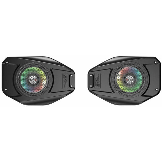 Cerwin Vega RVJP65OE 500W Peak (250W RMS) 6.5” Overhead Coaxial Marine Speakers with LEDs for 2018+ Jeep JL and Gladiator