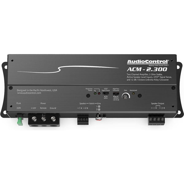 AudioControl ACM2.300 300W RMS ACM Series 2 ohm Stable 2 Channel Class ...