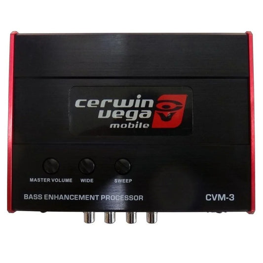 Cerwin Vega CVM3 2-Channel Preamp Inputs and Outputs Digital Bass Enhancer