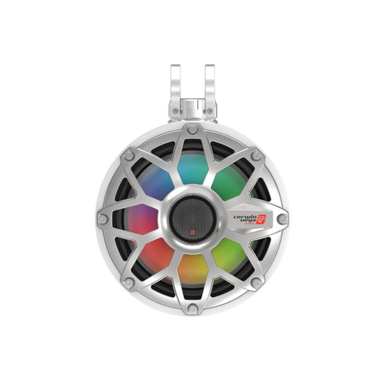 Cerwin Vega SH10F4W 400W Peak (200W RMS) 10” SL Series 2-Way Coaxial Pod Speaker System with LED Lighting - White