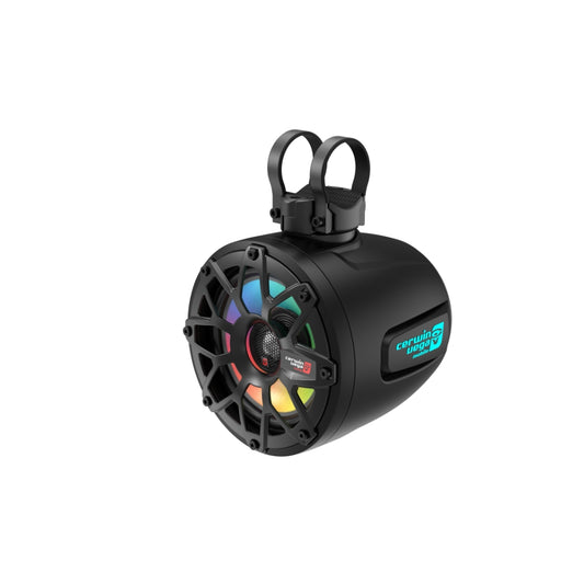 Cerwin Vega SH65F4B 300W Peak (150W RMS) 6.5” SH Series 2-Way Coaxial Speakers Pod Speaker System with LED Lights - Black