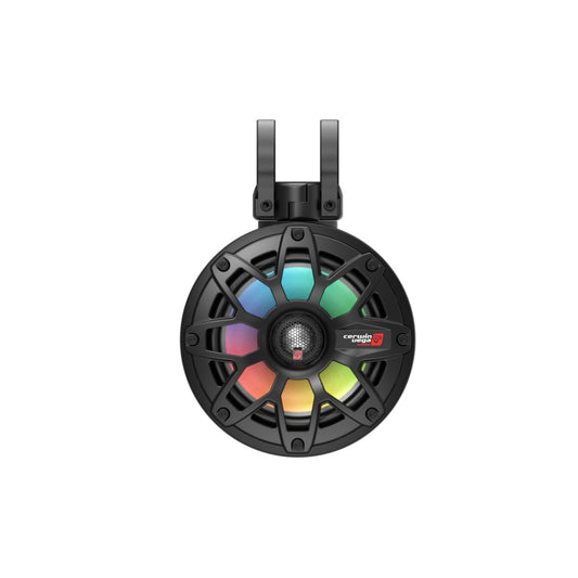 Cerwin Vega SH65F4B 300W Peak (150W RMS) 6.5” SH Series 2-Way Coaxial Speakers Pod Speaker System with LED Lights - Black