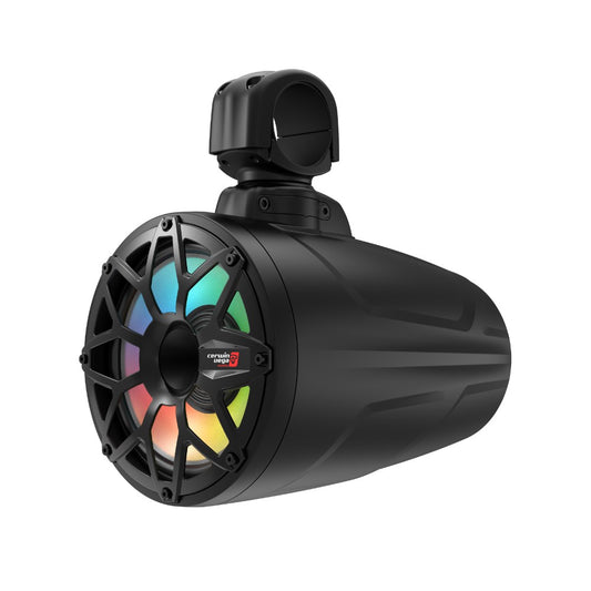 Cerwin Vega SL8F4B 300W Peak (150W RMS) 8” SL Series 2-Way Long Pod Coaxial Speaker System with LED Lights - Black