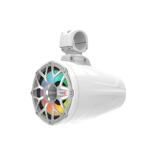 Cerwin Vega SL8F4W 350W Peak (175W RMS) SL Series 8” 2-Way Coaxial Speakers Pod Speaker System with LED Lighting - White